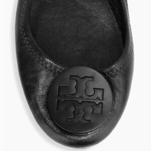Tory burch minnie black flats 9.5